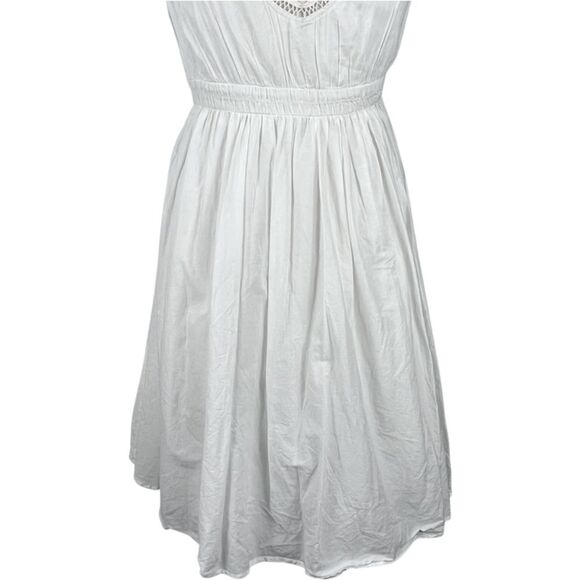 French Connection Lace Cotton A-line dress in White Size 4 - Picture 6 of 16